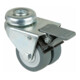 BS Rollen Doppelrolle B121.A85 mit Totalfeststeller Rad Ø 50mm Gummi-1