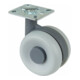 BS Rollen Doppelrolle F362 ohne Feststeller Rad Ø 60mm Kunststoff-1