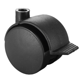 BS Rollen Doppelrolle F87 mit Feststeller Rad Ø 50mm Kunststoff
