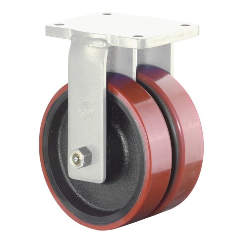 Bs Rollen Doppia ruota per carichi pesanti S100.C10.200 fissa, Ø200mm
