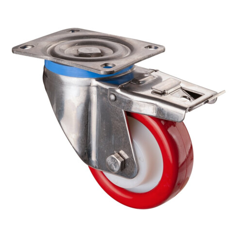 BS Rollen Edelstahl Schwerlastrollen (HS120.B27.128)