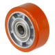 BS Rollen Ersatzrad D.100mm Trgf. 200kg Gußpolyurethan-Bandage Achs-D.20mm Nabenl.40mm-1