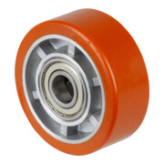 BS Rollen Ersatzrad D.100mm Trgf. 200kg Gußpolyurethan-Bandage Achs-D.20mm Nabenl.40mm