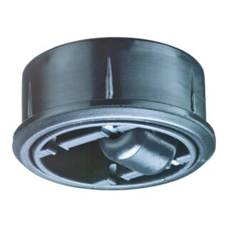 BS Rollen Glocke G85, Ø 125mm ohne Feststeller zum Einpressen Kunststoff schwarz