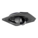 BS Rollen Glocke G85 ohne Feststeller mit Platte Kunststoff schwarz-1