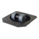 BS Rollen Glocke G86 ohne Feststeller mit Platte Kunststoff schwarz-1