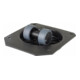BS Rollen Glocke G86 ohne Feststeller mit Platte Kunststoff schwarz-1