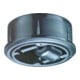 BS Rollen Glocke G87, Ø 60mm ohne Feststeller zum Einpressen Kunststoff schwarz-1