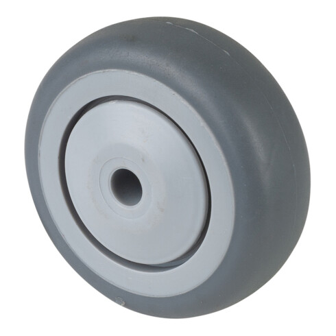 BS Rollen Gummirad Ø 50 mm, Kugellager, blaugrau