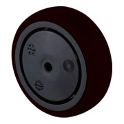 BS Rollen Gummirad 75mm schwarz Radkörper Kst schwarz., KL