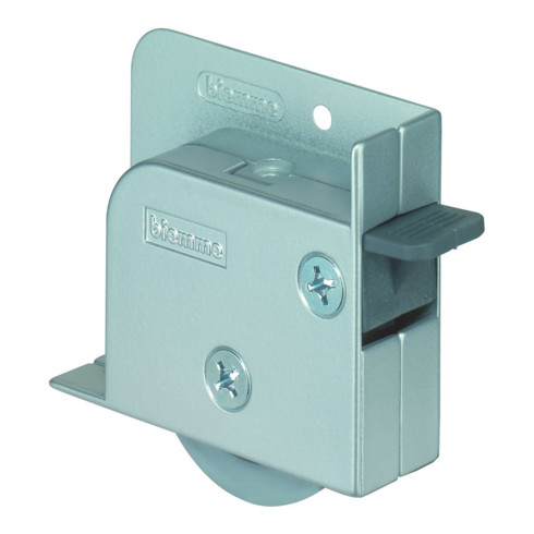 BS Rollen Kastenrolle G92, Ø 50mm mit Feststeller zum Anschrauben TPR, grau