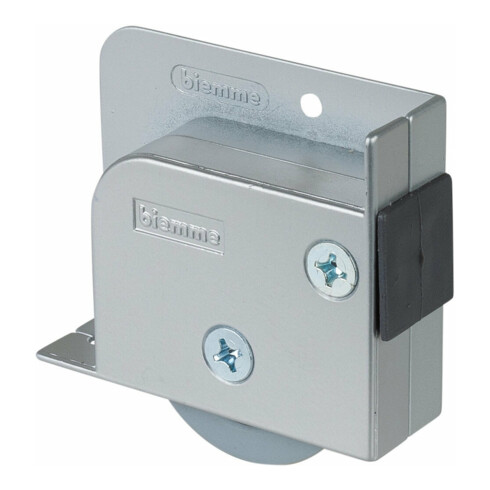 BS Rollen Kastenrolle G93, Ø 50mm ohne Feststeller zum Anschrauben TPR, grau