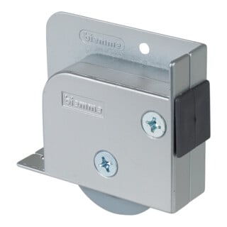 BS Rollen Kastenrolle G93, Ø 50mm ohne Feststeller zum Anschrauben TPR, grau