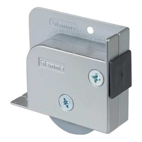 BS Rollen Kastenrolle G93, Ø 50mm ohne Feststeller zum Anschrauben TPR, grau