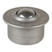 BS Rollen Kugelrolle D.36mm Stahlkugel VA