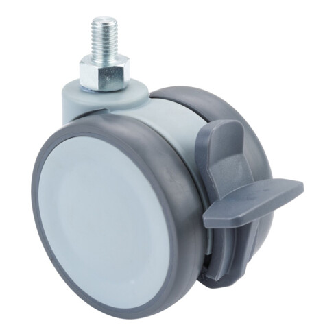 BS Rollen Kunststoff Doppelrolle mit Feststeller (F401.076)