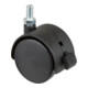 BS Rollen Kunststoffdoppelrolle m.Feststeller D.50mm Trgf. 40kg m.Gew.stift M8 Ku.schwarz-1