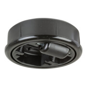 BS Rollen Kunststoffglocke D.65mm Trgf. 50kg Einpresstiefe 18mm weiche Böden