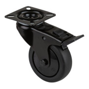 BS Rollen Lenkrolle A820.A85.075 mit Platte, Ø 75 B 25mm, 60kg TPR