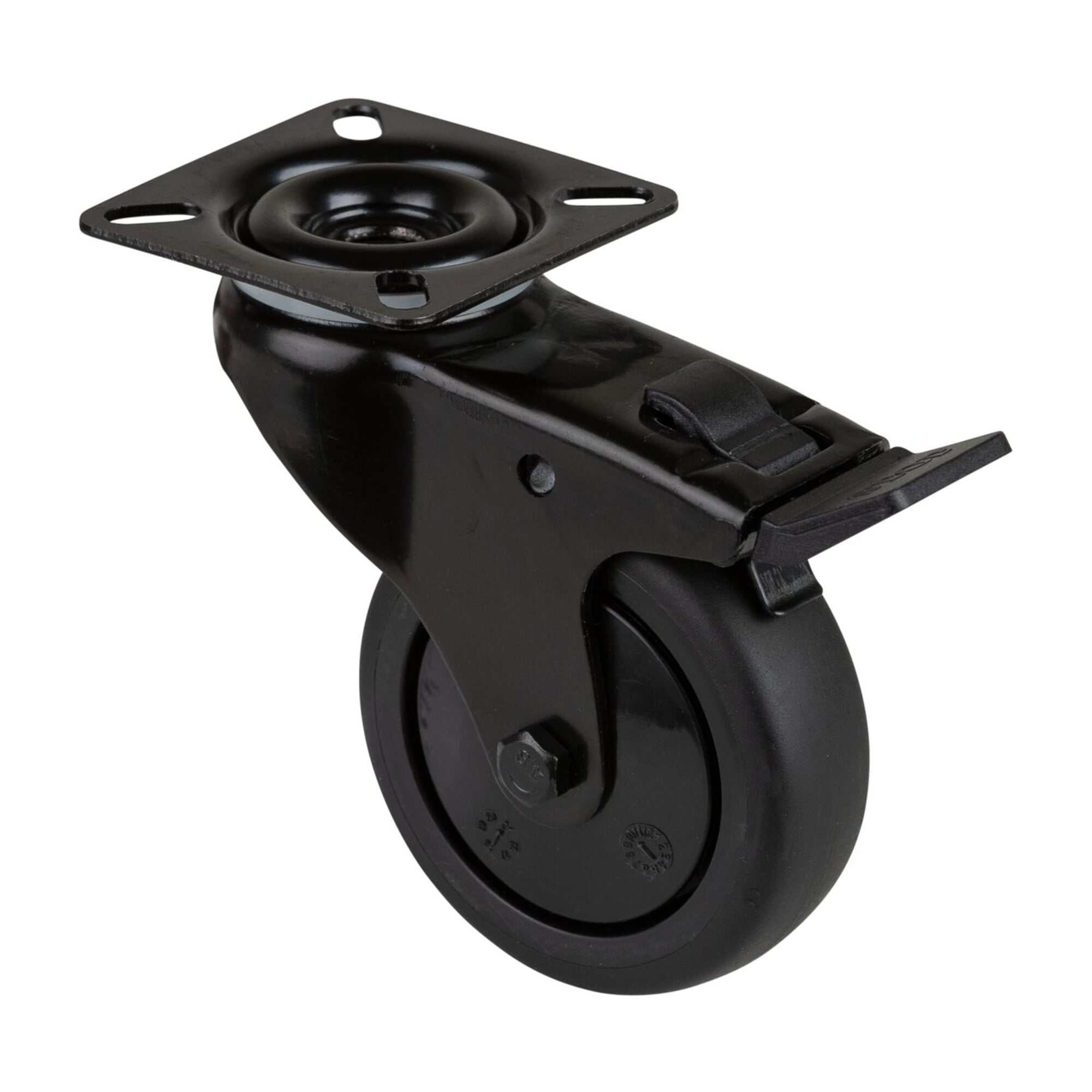 BS Rollen Lenkrolle A820.A85.075 mit Platte, Ø 75 B 25mm, 60kg TPR
