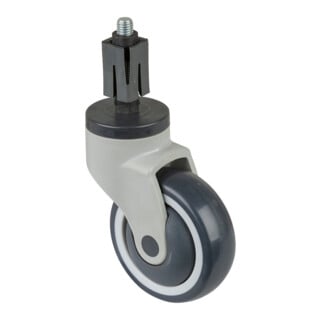 BS Rollen Lenkrolle C104.A82 Spreizbefestigung Ø 100 B 32mm 110kg Gummi