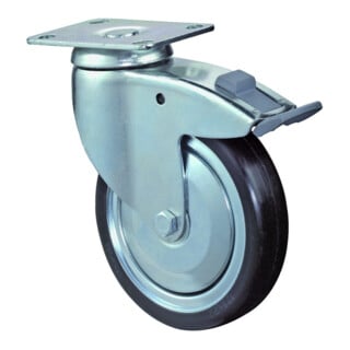BS Rollen Lenkrolle C120.A89 Ø 125mm B 32mm 100kg Gummi