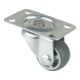 BS Rollen Lenkrolle D.25mm Trgf. 15kg m.Platte Gum.grau-1