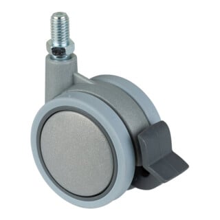 BS Rollen Lenkrolle Doppelrolle F329 Rad Ø 60mm Kunststoff Feststeller