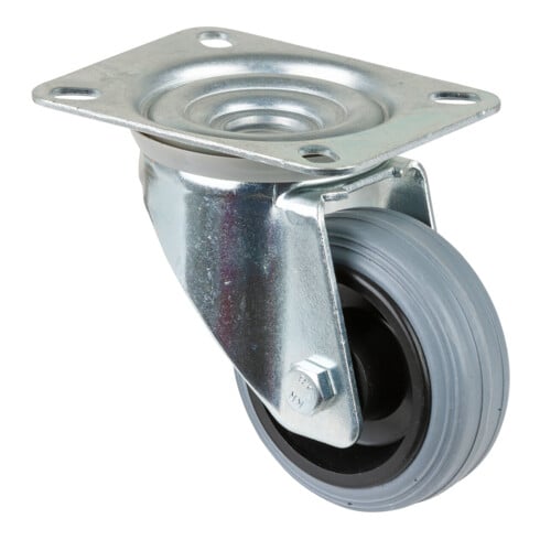 BS Rollen Lenkrolle, Durchmesser 80mm L400.B46 50kg, Stahl verzinkt