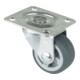 BS Rollen Lenkrolle F26, mit Platte, Durchmesser 30, B 14mm 20kg, Gummi-1