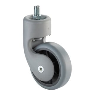 BS Rollen Lenkrolle F312 Rad Ø 75mm TPR grau ohne Feststeller