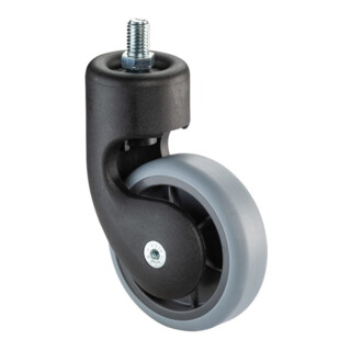 BS Rollen Lenkrolle F322 Rad Ø 75mm TPR grau ohne Feststeller