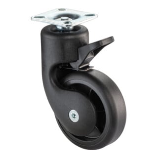 BS Rollen Lenkrolle F325 Feststeller Rad Ø 75mm TPR schwarz