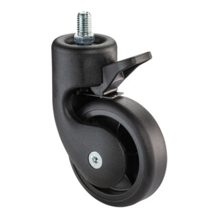 BS Rollen Lenkrolle F325 Feststeller Rad Ø 75mm TPR schwarz