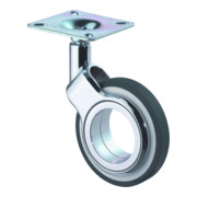 BS Rollen Lenkrolle F380 ohne Feststeller Rad Ø 75mm Polyurethan schwarz