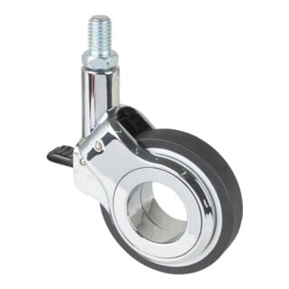 BS Rollen Lenkrolle F381 Feststeller Ø 60mm Polyurethan schwarz