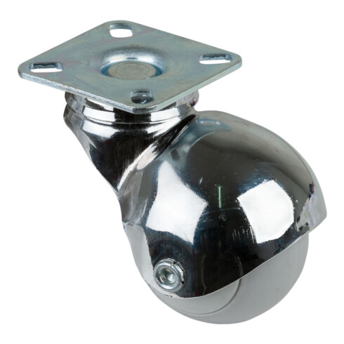 BS Rollen Lenkrolle F60 mit Platte, Ø 50 B 50mm, 30kg Gummi