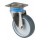 BS Rollen Lenkrolle G100.A80 mit Platte, Ø 100 B 28mm, 60kg Gummi-1