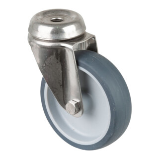 BS Rollen Lenkrolle G101.A80 Ø 100mm B 28mm 60kg Gummi