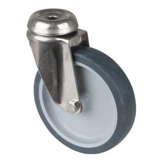 BS Rollen Lenkrolle G101.A80 Ø 125mm B 28mm 70kg Gummi