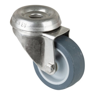 BS Rollen Lenkrolle G101.A80 Ø 50mm B 18mm 40kg Gummi