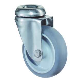 BS Rollen Lenkrolle G101.A80 Ø 75mm B 24mm 60kg Gummi