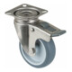 BS Rollen Lenkrolle G120.A80 mit Totalfeststeller mit Platte, Ø 75 B 24mm, 60kg, Gummi-1