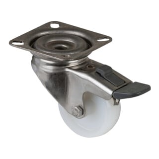 BS Rollen Lenkrolle G120.A90 Totalfeststeller Ø 50mm B 18mm 55kg Kunststoff