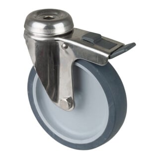 BS Rollen Lenkrolle G121.A80 Ø 125mm B 28mm 70kg Gummi