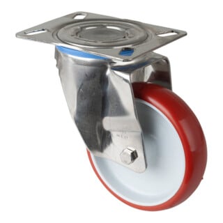 BS Rollen Lenkrolle H100.B26 Rad Ø 125mm 180kg Stahl verzinkt