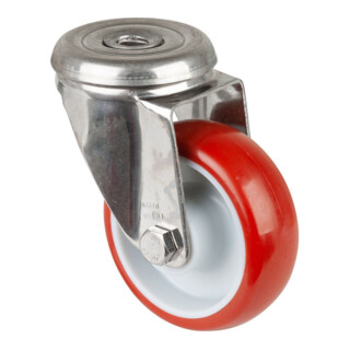 BS Rollen Lenkrolle H101.B26 Ø 80mm Edelstahl 100kg