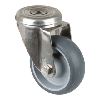 BS Rollen Lenkrolle H101.B43 Ø 80mm 60kg Edelstahl