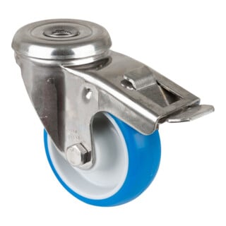 BS Rollen Lenkrolle H121.B32 Totalfeststeller Ø 80mm 70kg Edelstahl