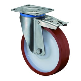 BS Rollen Lenkrolle HS120.B28 mit Totalfeststeller Ø 200 B 50mm